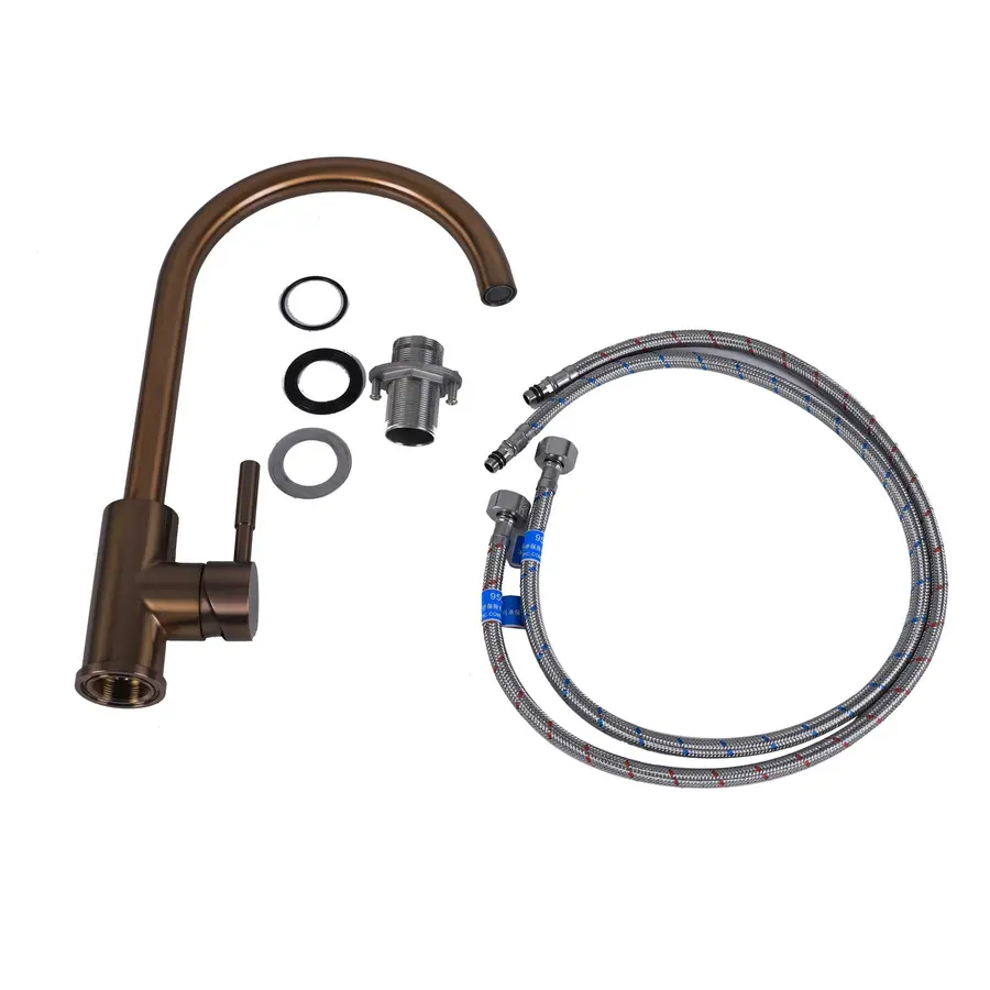 Змішувач кухонний Platinum PVD мідний 8003В-LI