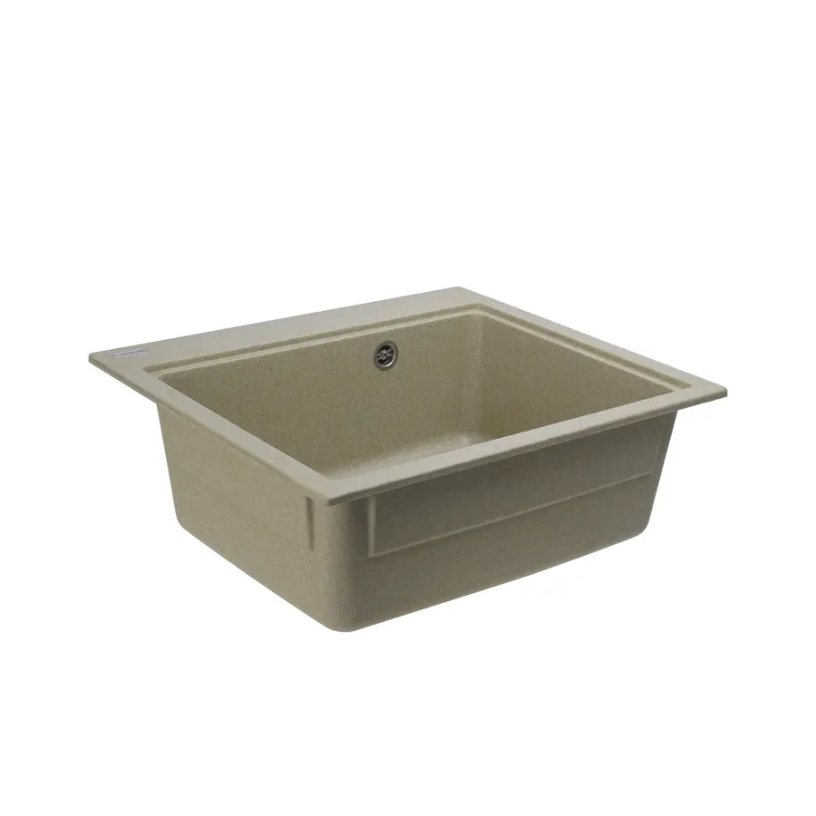 Гранітна мийка для кухні Platinum 5852 VESTA матова Беж