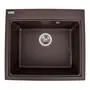 Гранітна мийка для кухні Platinum 5852 VESTA матова Мокко