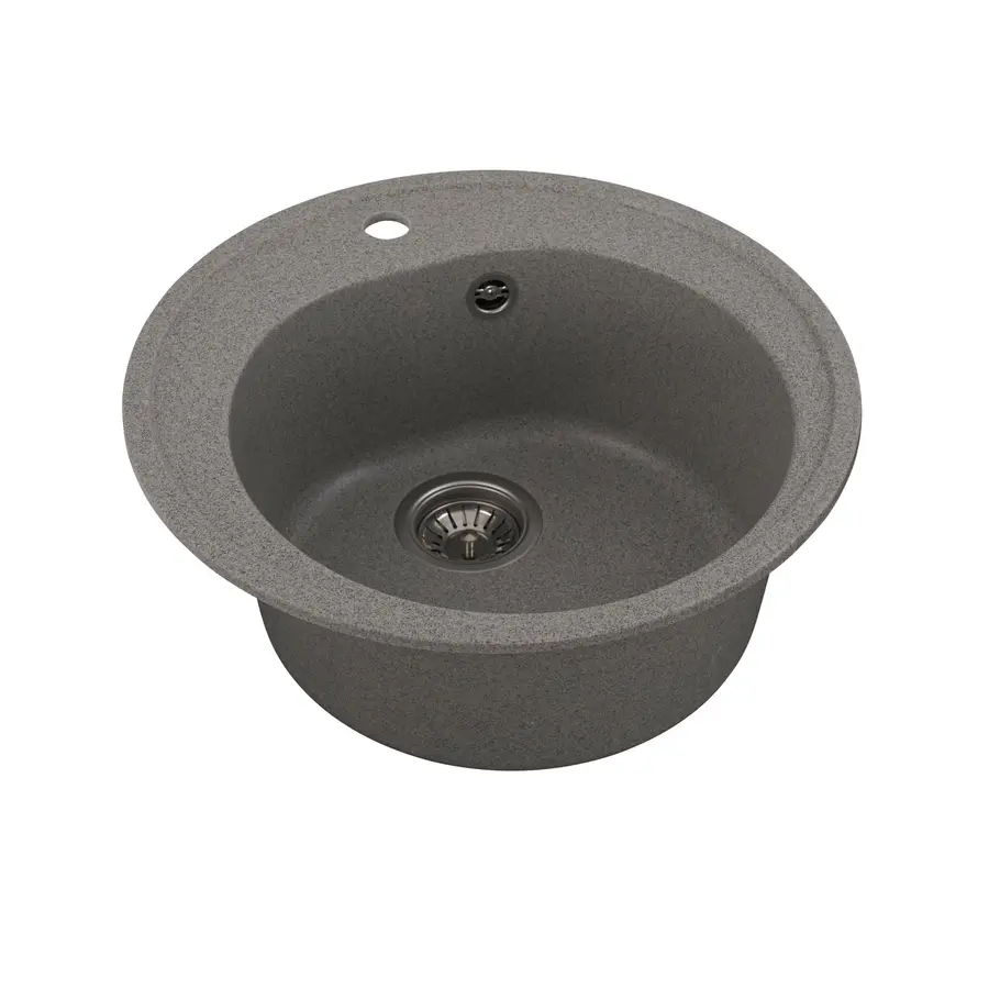 Гранітна мийка для кухні Platinum 510 LUNA матова Сіра