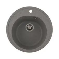 Гранітна мийка для кухні Platinum 510 LUNA матова Сіра