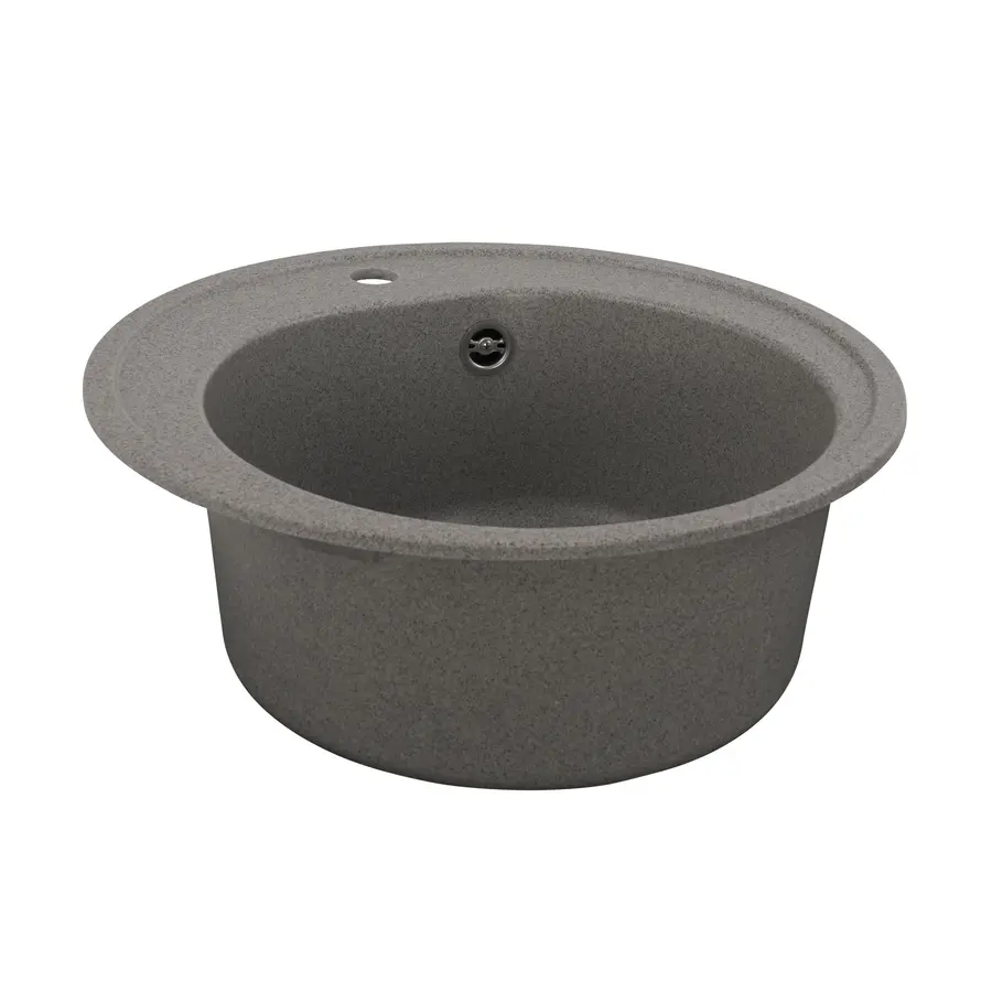 Гранітна мийка для кухні Platinum 510 LUNA матова Сіра