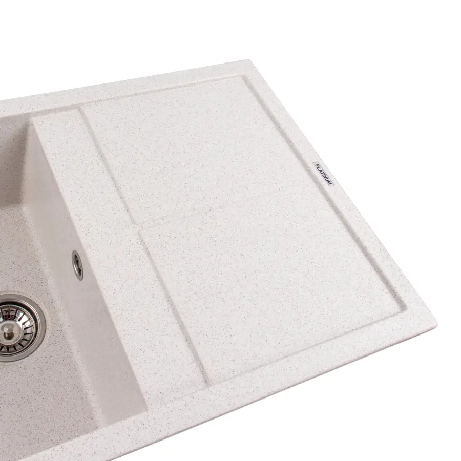 Гранітна мийка для кухні Platinum 7950 Selena матова Топаз