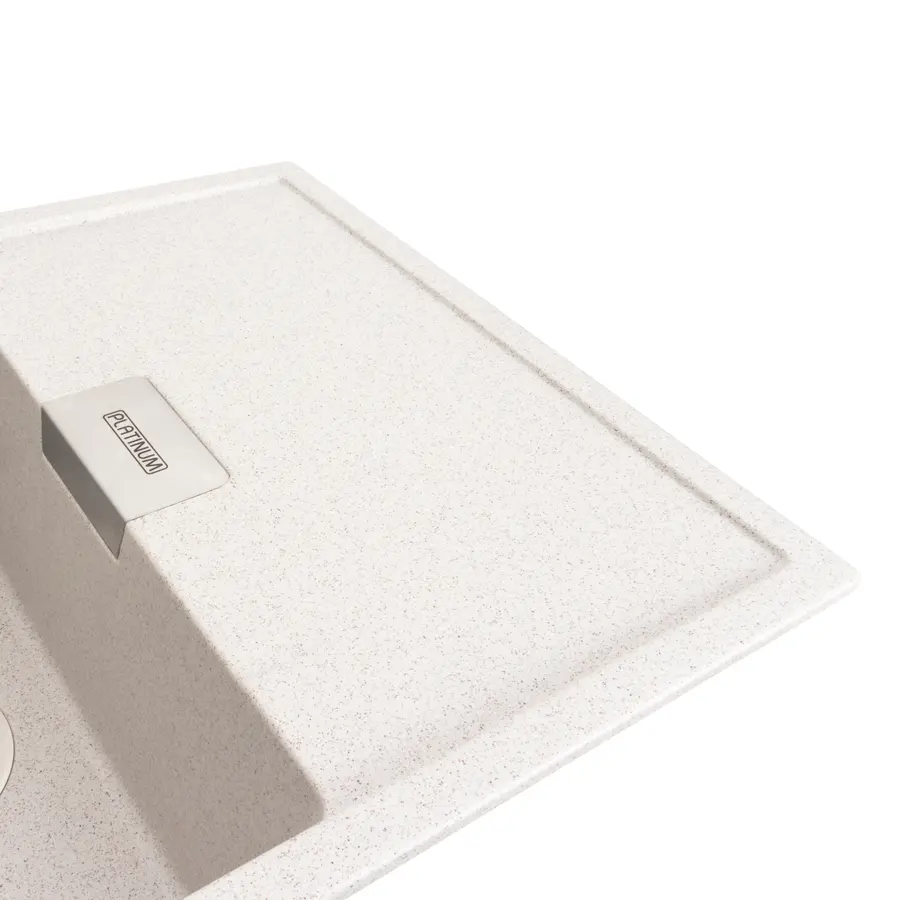 Гранитная мойка для кухни Platinum 8650 DIAMOND матовая (топаз)