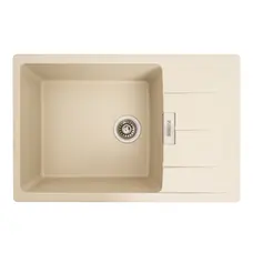 Гранітна мийка для кухні Platinum 7850 ROMA матова (айворі)