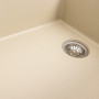 Гранітна мийка для кухні Platinum 7850 ROMA матова (айворі)