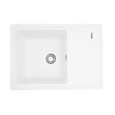 Гранітна мийка для кухні Platinum 6243 LIANA матова Білосніжна