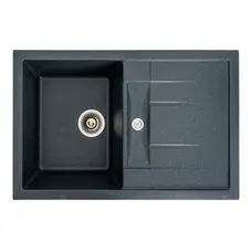 Гранітна мийка для кухні Platinum 7850 TROYA матова Антрацит
