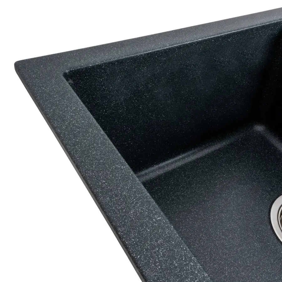 Гранітна мийка для кухні Platinum 7850 TROYA матова Антрацит