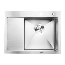 Кухонна мийка Platinum Handmade Н 650х500х230 R (з кріпленням)