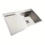 Кухонна мийка Platinum Handmade 860х500х230 R (квадратний сифон 3,0/1,0)