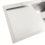 Кухонна мийка Platinum Handmade 860х500х230 R (квадратний сифон 3,0/1,0)