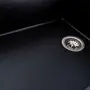 Гранітна мийка для кухні Platinum 8650 DIAMOND матова (чорний металік)