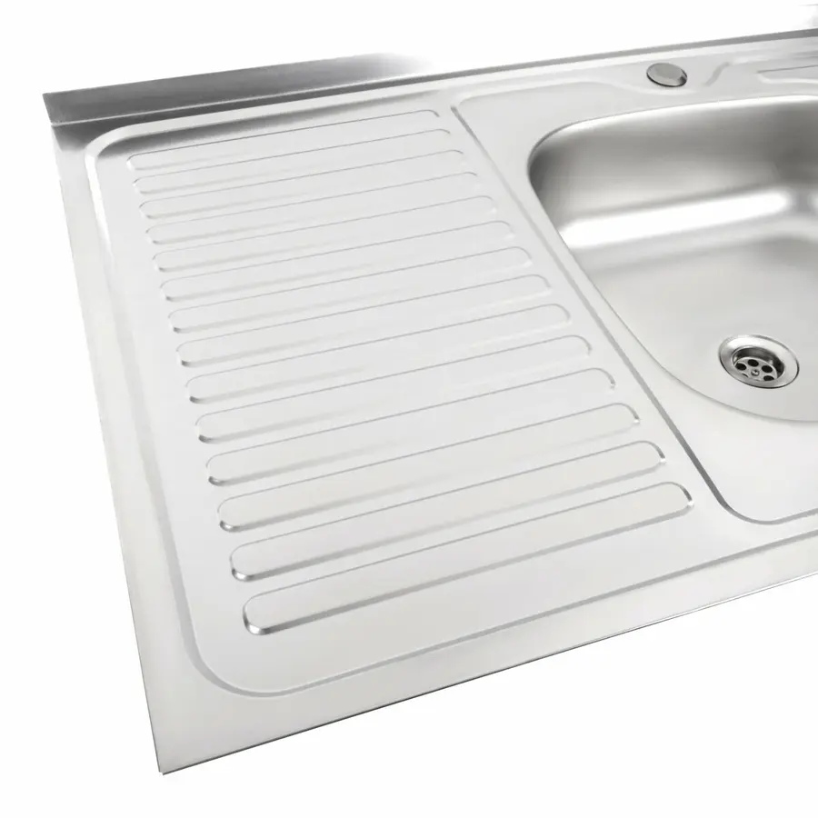 Кухонна мийка з нержавіючої сталі Platinum САТИН 8060 R (0,5/160 мм)