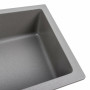 Гранітна мийка для кухні Platinum 7945 Paruana матова Сірий мусон)