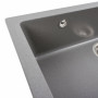 Гранітна мийка для кухні Platinum 7945 Paruana матова Сірий мусон)