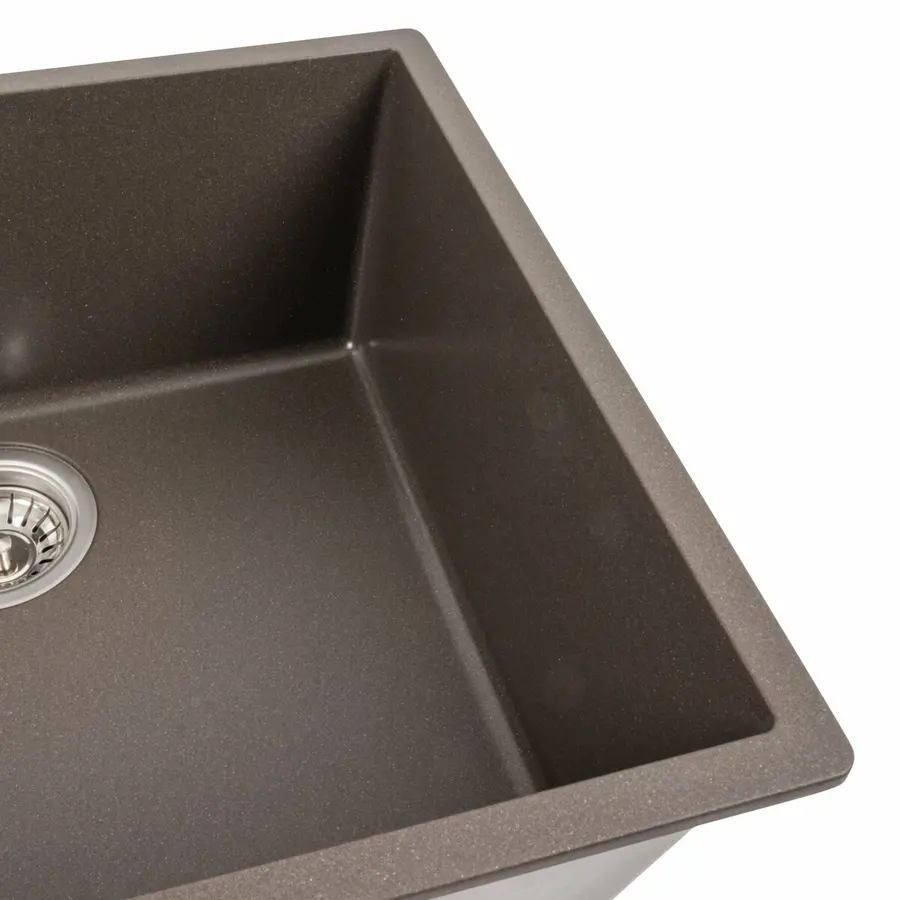 Гранитная мойка для кухни Platinum 5444 OASIS матовая Темная скала