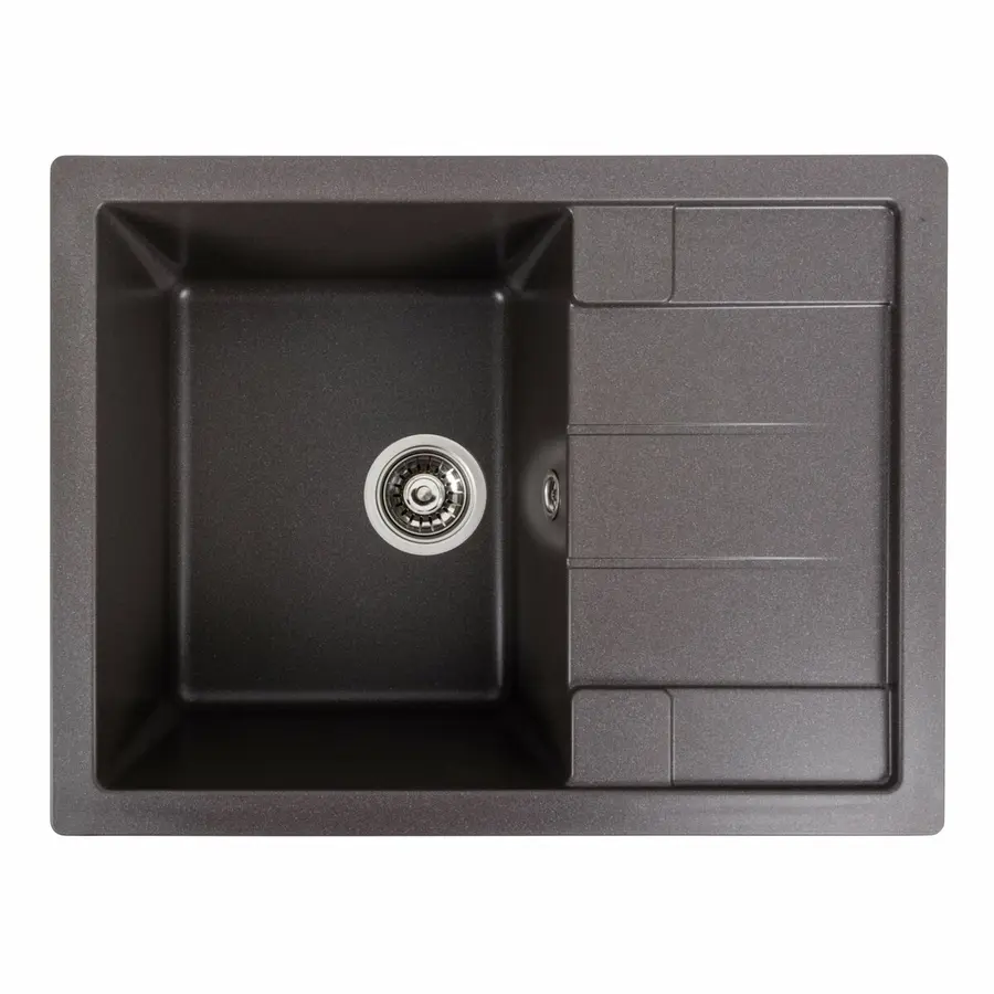 Гранітна мийка для кухні Platinum 6550 INTENSO матовий Гренадін