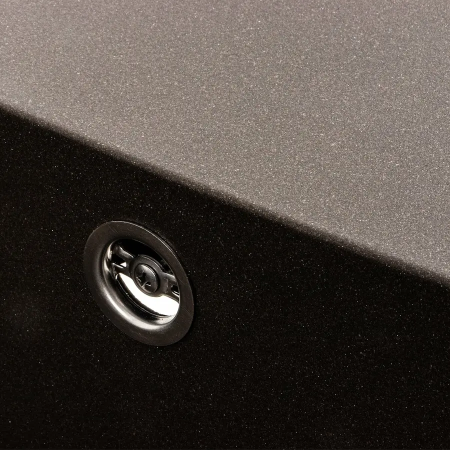 Гранитная мойка для кухни Platinum 7850 CUBE матовая Темная скала