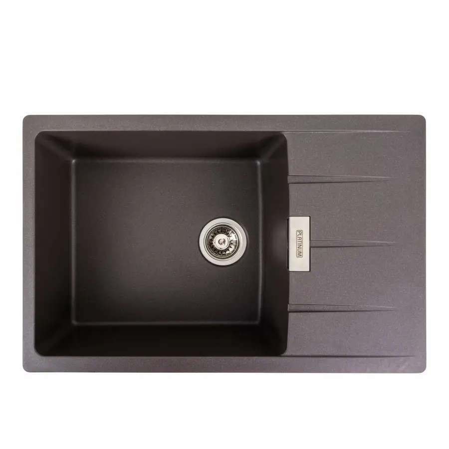 Гранітна мийка для кухні Platinum 7850 ROMA матовий Гренадін