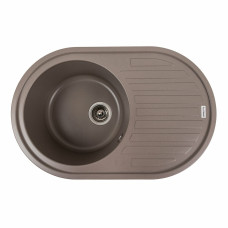Гранітна мийка для кухні Platinum 7750 LIRA матова Дюна
