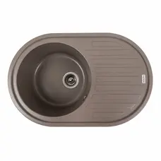 Гранітна мийка для кухні Platinum 7750 LIRA матова Дюна