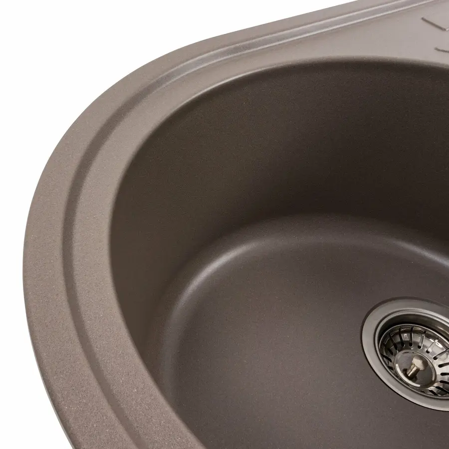 Гранитная мойка для кухни Platinum 7750 LIRA матовая Дюна