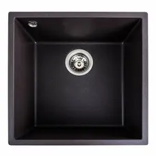 Гранітна мийка для кухні Platinum 4040 RUBA матовий Гренадін