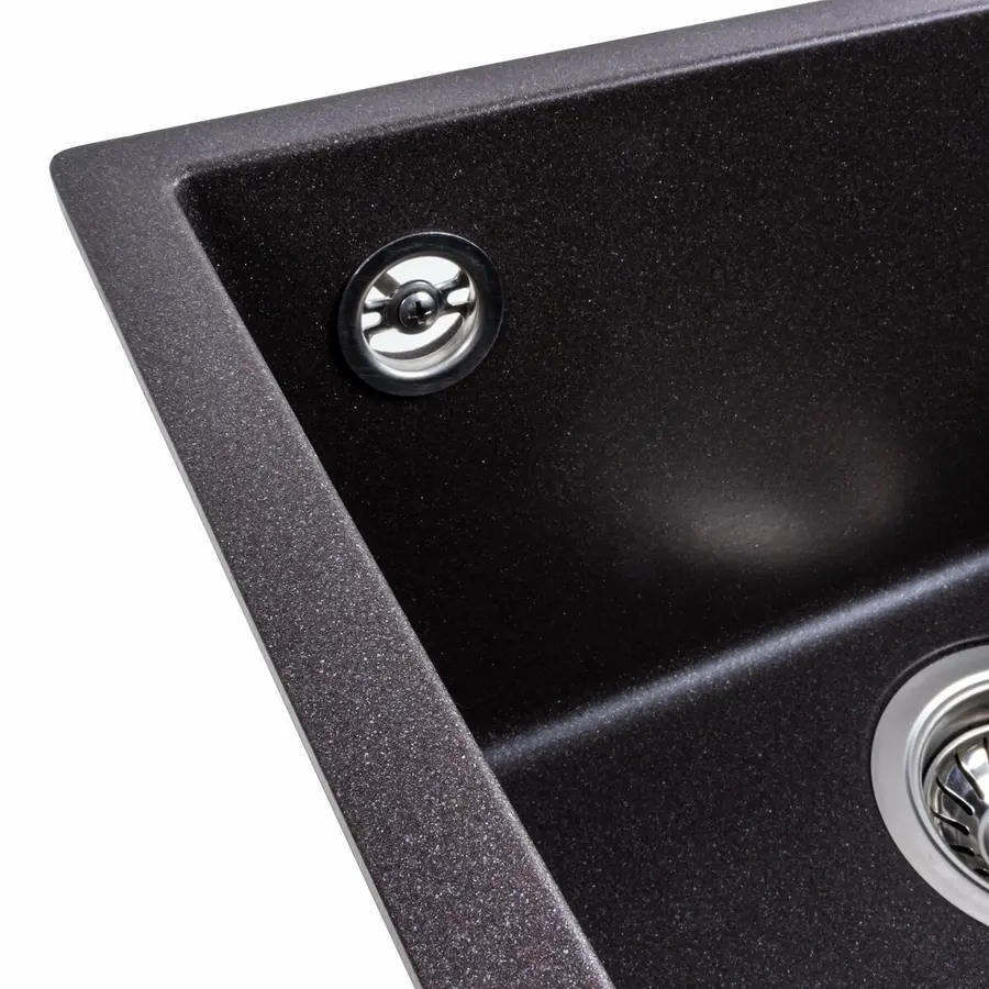 Гранітна мийка для кухні Platinum 4040 RUBA матовий Гренадін