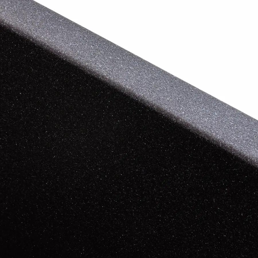 Гранітна мийка для кухні Platinum 4040 RUBA матовий Гренадін