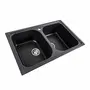 Гранітна мийка для кухні Platinum 7950 Equatoria матовий Карбон
