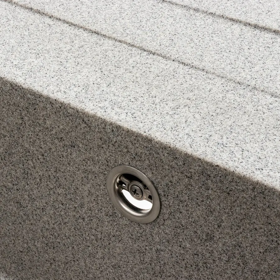 Кухонна мийка гранітна матова 7050 CASCADA Platinum Сірий