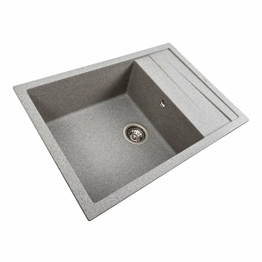 Кухонна мийка гранітна матова 7050 CASCADA Platinum Сірий