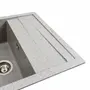 Кухонна мийка гранітна матова 7050 CASCADA Platinum Сірий