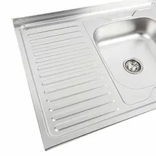 Кухонна мийка з нержавіючої сталі Valeso 8060 R ДЕКОР (0,7/160 мм)