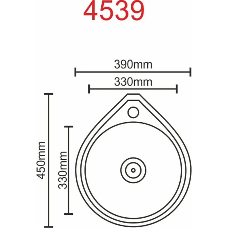 Кухонна мийка з нержавіючої сталі Valeso САТИН 4539 (0,6/170 мм)