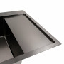 Кухонна мийка CM 65*50 L чорна PVD VALESO Handmade (круглий сифон 3,0/0,8)