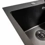 Кухонная мойка 45*45 Valeso Handmade PVD черная (сифон круглый 3,0/0,8)