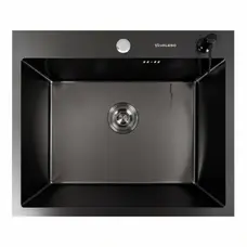 Кухонна мийка чорна 60*50 PVD VALESO Handmade ECN (2,0/0,5)