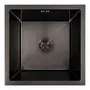 Кухонна мийка PVD чорна СМ 44*44 VALESO Handmade (монтаж під стільницю)