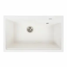 Гранитная мойка для кухни VALESO NIKA 7545 матовая Белоснежная