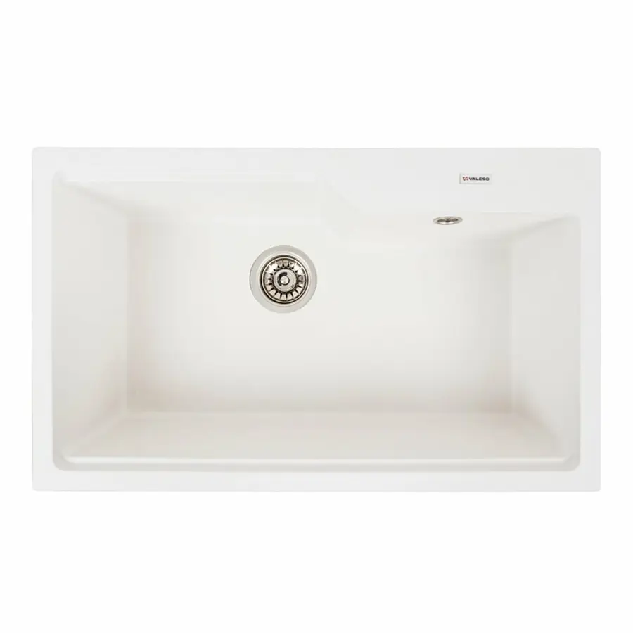 Гранитная мойка для кухни VALESO NIKA 7545 матовая Белоснежная