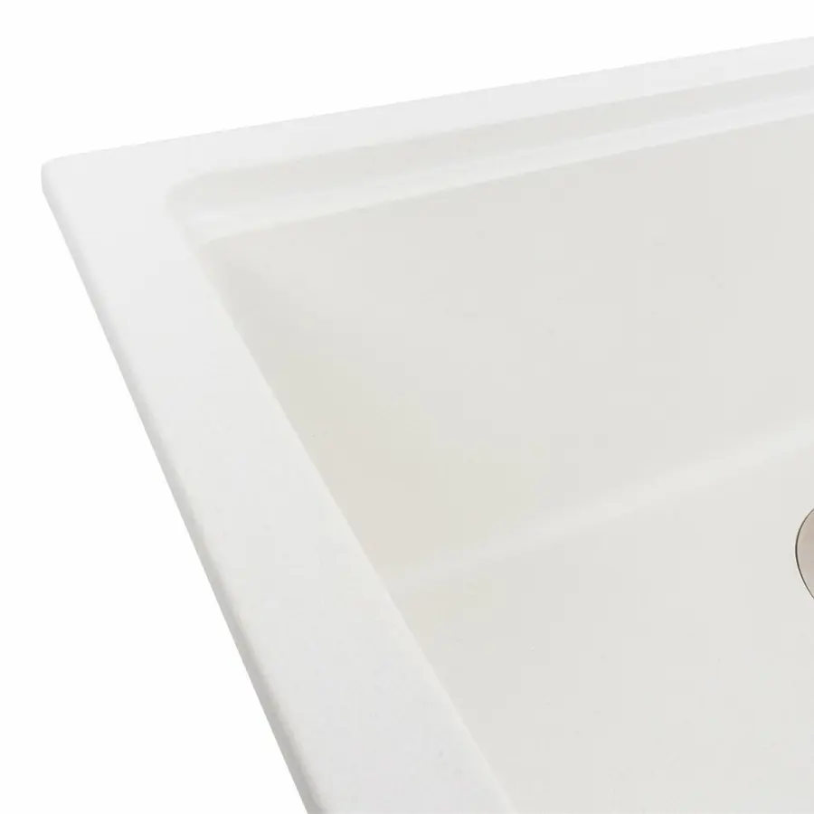 Гранитная мойка для кухни VALESO NIKA 7545 матовая Белоснежная