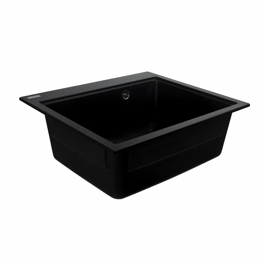 Гранітна мийка для кухні VALESO VESTA 5852 матова Чорна