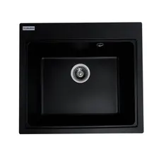 Гранітна мийка для кухні VALESO VESTA 5852 матова Чорна