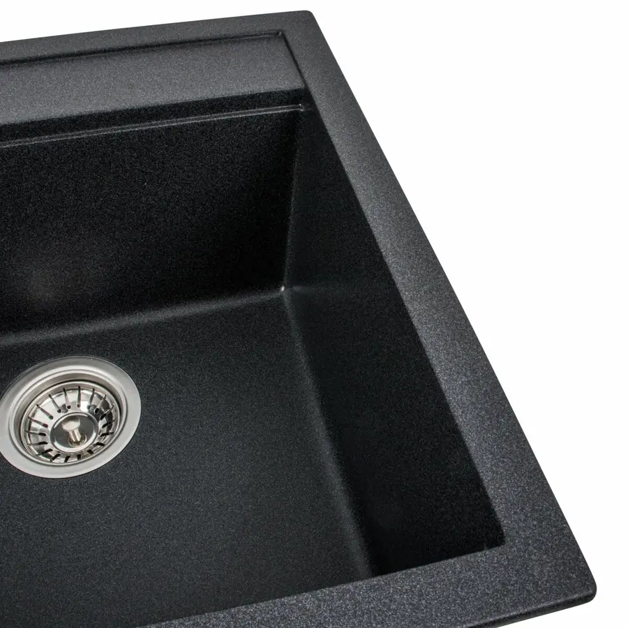 Гранітна мийка для кухні VALESO FIESTA 5149 матова Карбон