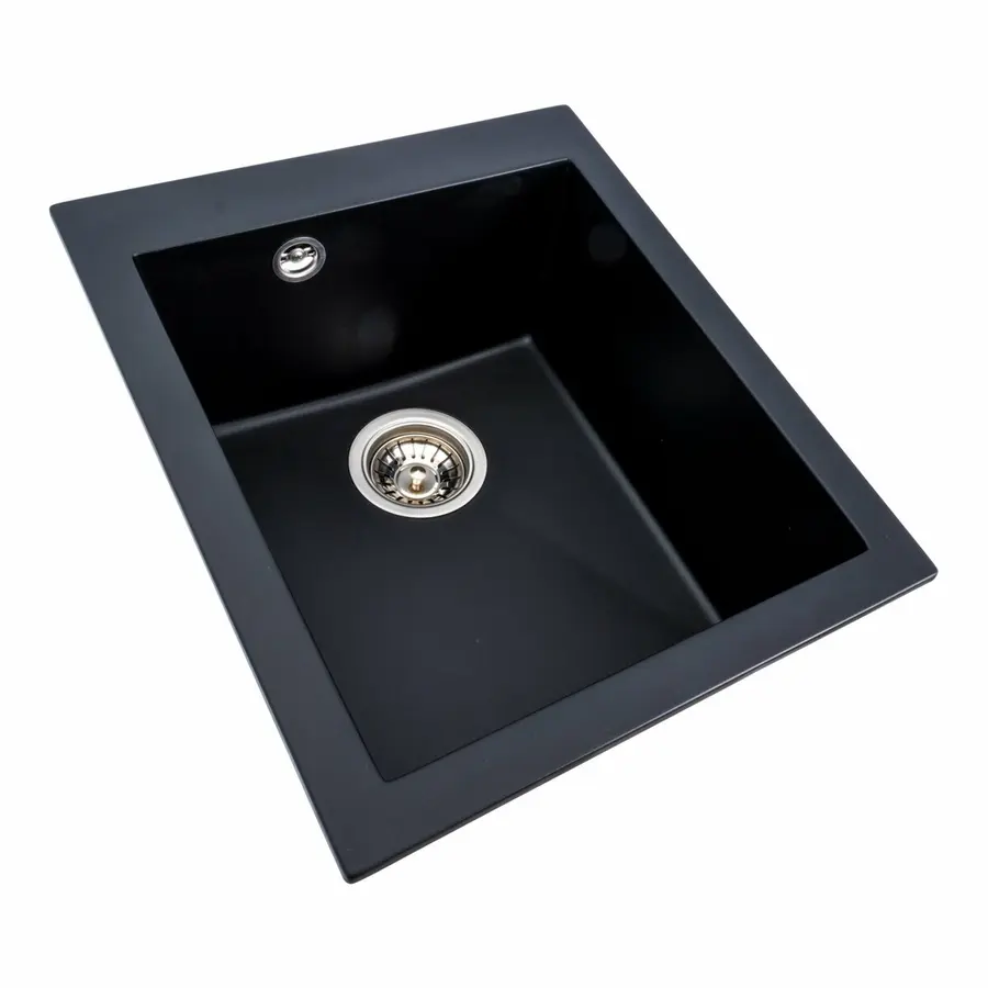 Гранитная мойка для кухни VALESO SOKIL 4150 матовая Черная