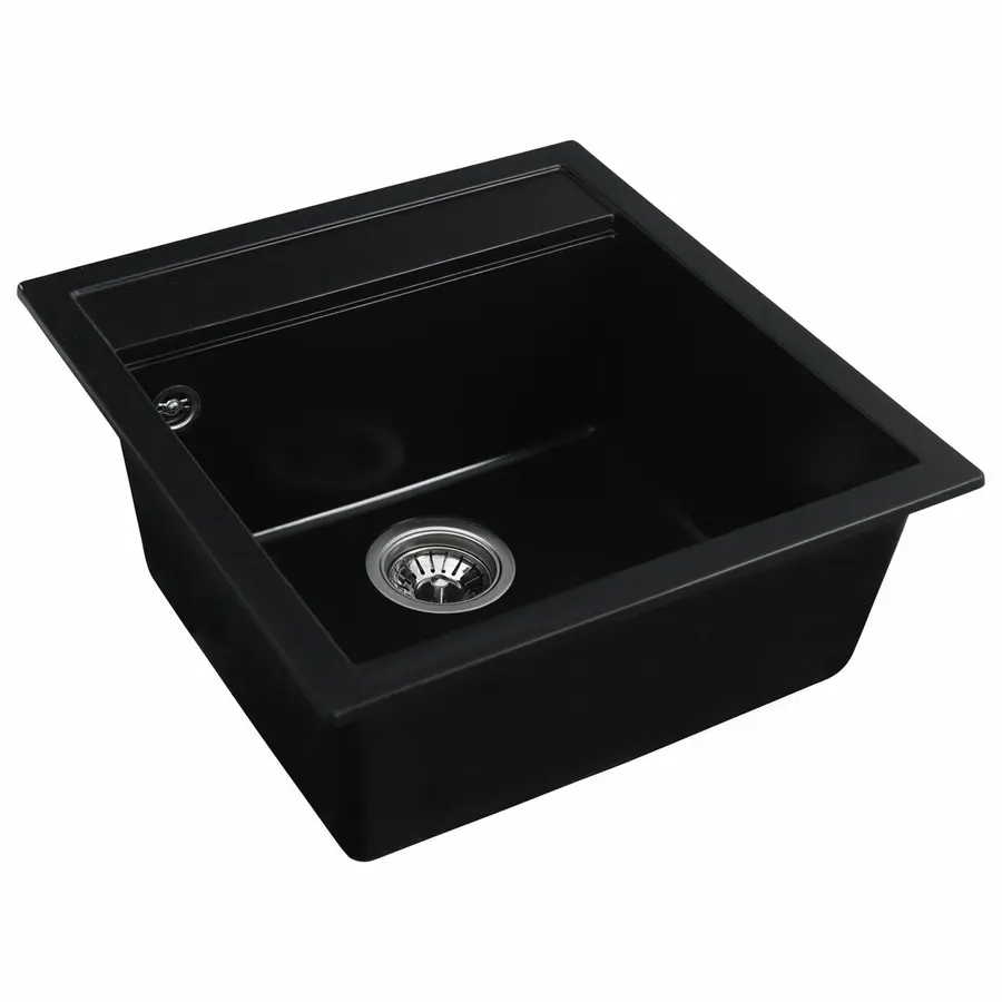 Гранітна мийка для кухні VALESO FIESTA 5149 матова Чорна