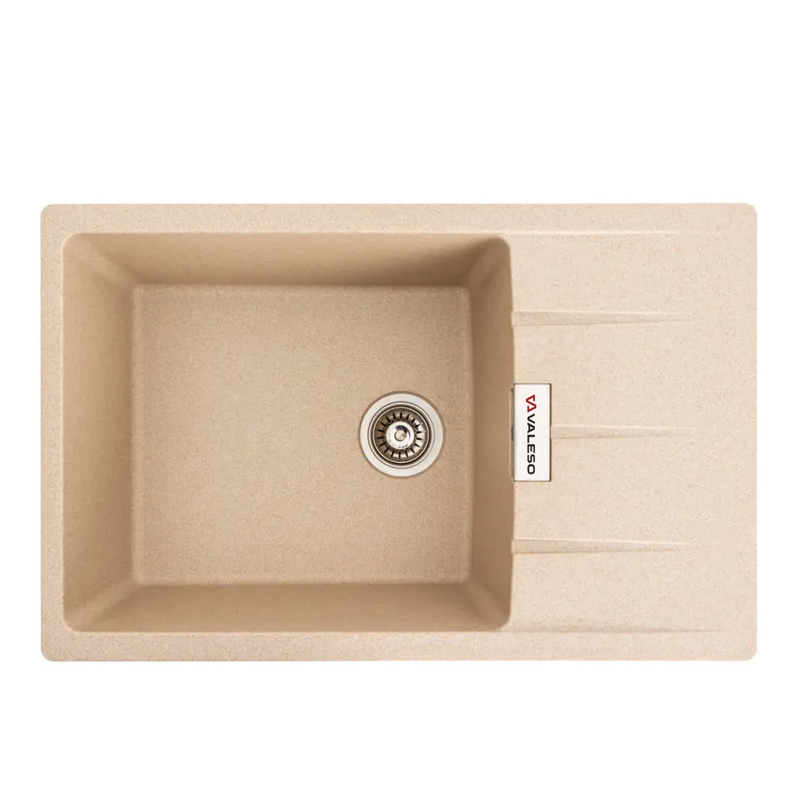 Гранитная мойка для кухни VALESO ROMA 7850 матовая Сафари