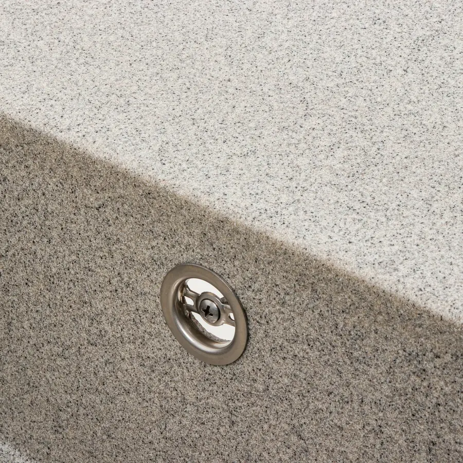 Гранітна мийка для кухні VALESO AZURIT 7950 матова Сірий